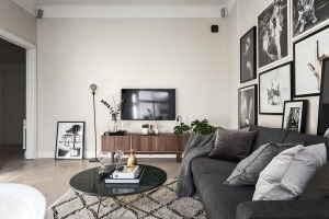 【武汉名星装饰】旧房改造80平北欧风格客厅装修效果图