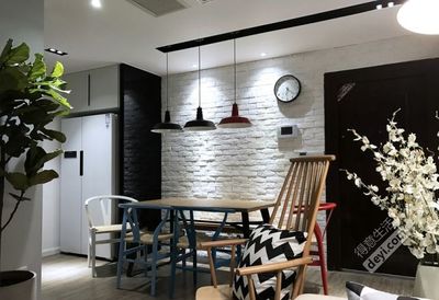 (武汉全包装修设计效果图) 创享家装饰中小户型装修7.5万 打造65平北欧式风格