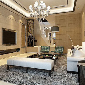 武汉装修公司181-320平米现代简约别墅装修效果图-武汉装修公司装修案例效果图-武汉装修公司东易日盛