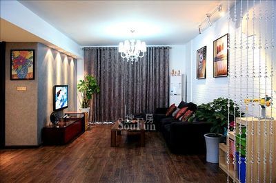 混合型风格装修效果图-万科汉阳国际-三居室-130.00平米-武汉装修设计-搜房装修家居网