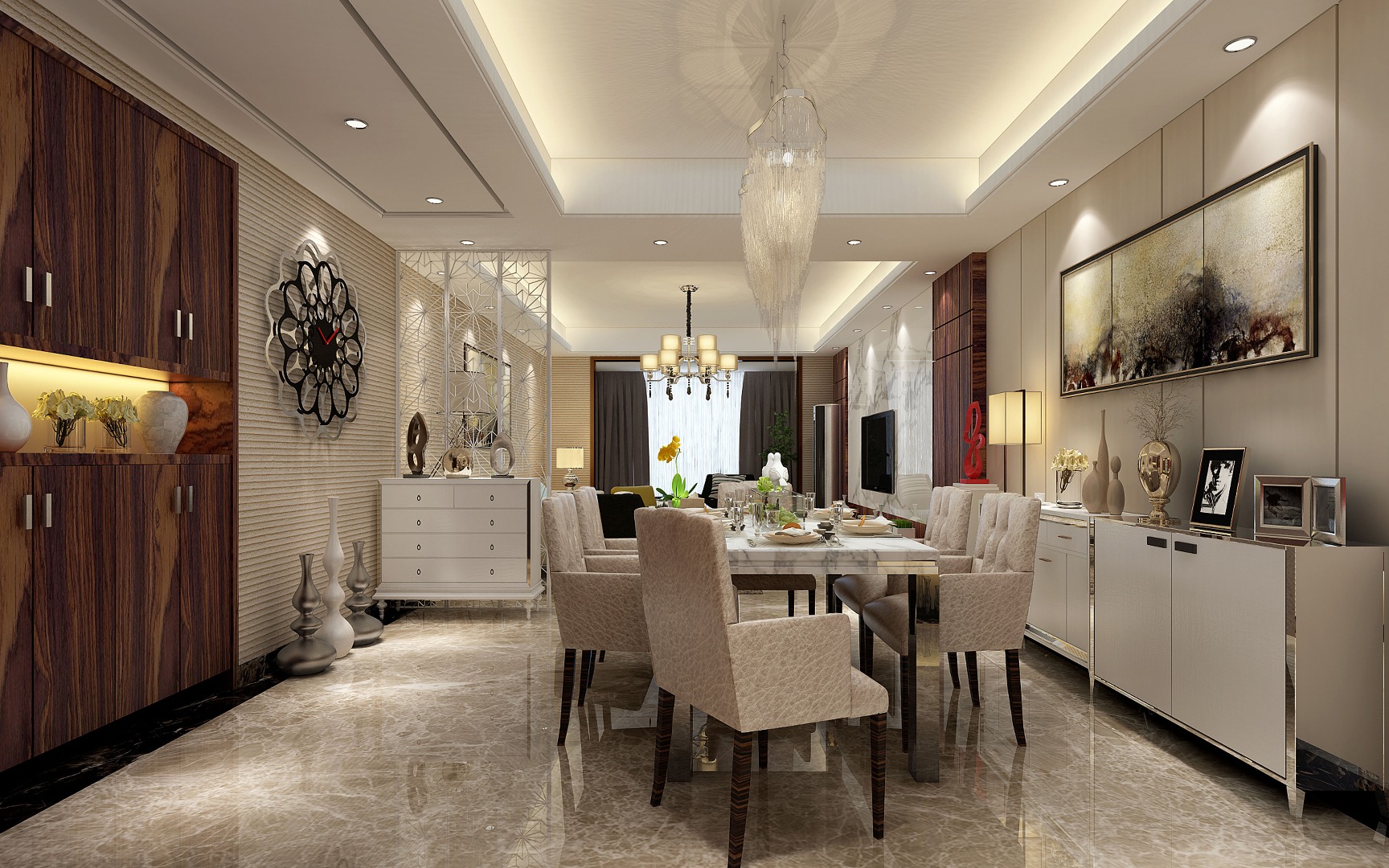 招商江湾国际装修效果图-武汉业之峰装饰