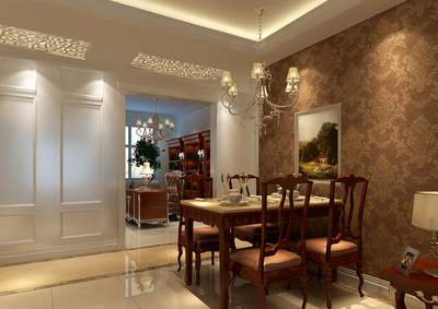 保利时代-美式风格-96平米二居室装修图片-武汉装修设计-搜房网装修家居网