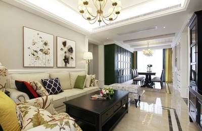 武汉东湖城美式风装修设计案例