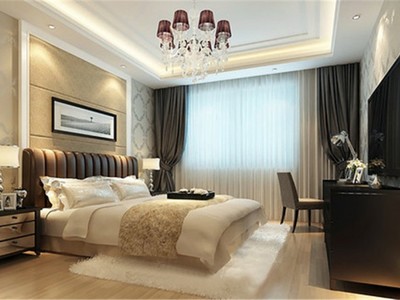 武汉百步亭江南郡现代三居室装修效果图_109平米13万装修设计案例